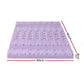 Single Giselle 8cm Memory Foam Mattress Topper Lavender Infused Bamboo Cover 7-Zone