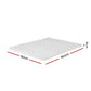 Single Giselle Bedding Memory Foam Mattress Topper 7-Zone Airflow Pad 8cm White
