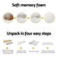 Single Giselle Bedding Memory Foam Mattress Topper 7-Zone Airflow Pad 8cm White
