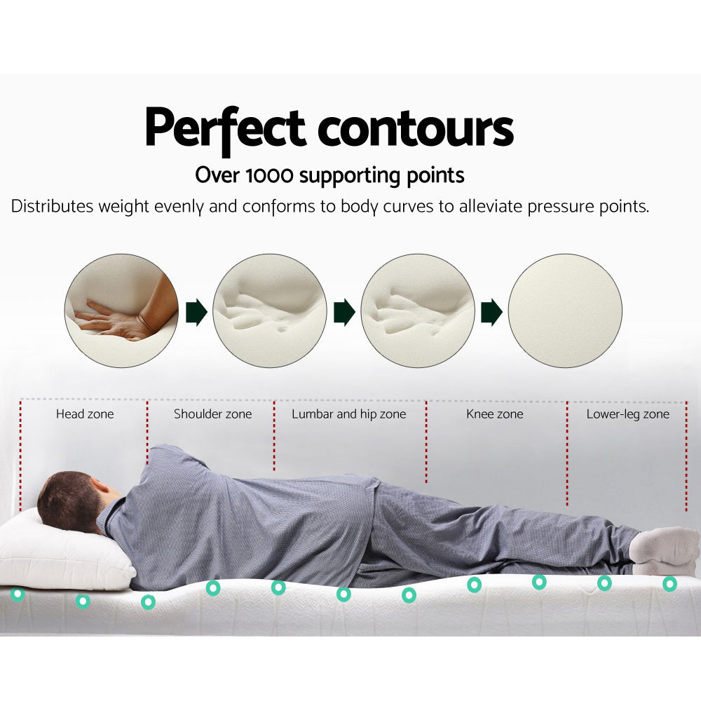 Queen Giselle Bedding Memory Foam Mattress Topper 8cm
