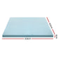 King Single Giselle Bedding Memory Foam Mattress Topper Cool Gel 5cm