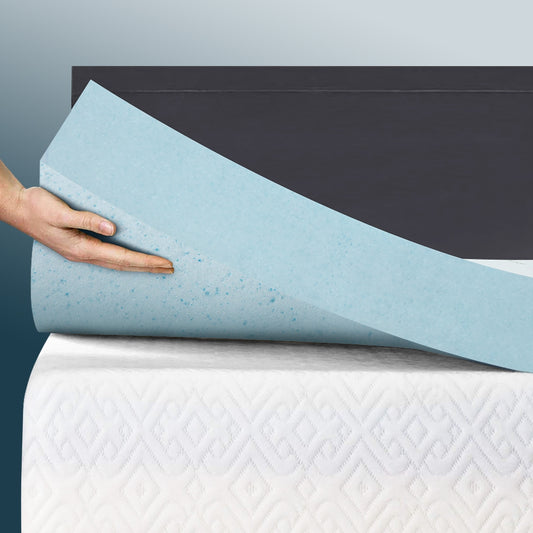 King Single Giselle Bedding Memory Foam Mattress Topper Cool Gel 5cm