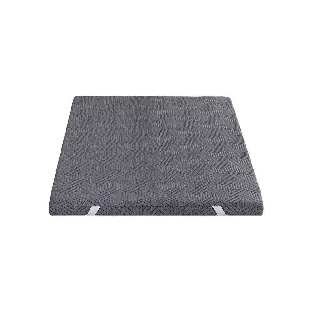 King Single Giselle 8cm Memory Foam Mattress Topper Gel Dual Layer Foam Bamboo