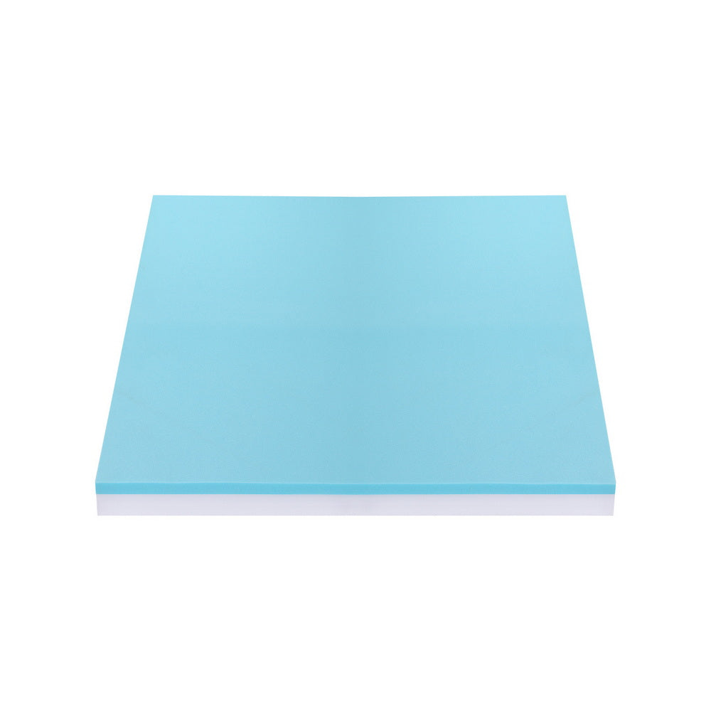 Single Giselle 8cm Memory Foam Mattress Topper Gel Dual Layer Foam Bamboo