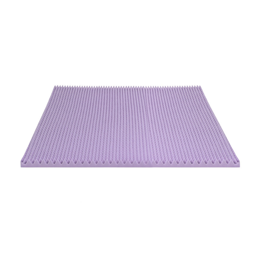 Double Giselle 5cm Memory Foam Mattress Topper Lavender Infused Egg Crate Pad Mat