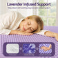 King Single Giselle 5cm Memory Foam Mattress Topper Lavender Infused Egg Crate