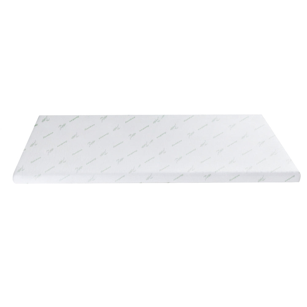 King Giselle 8cm Memory Foam Mattress Topper Gel Egg Crate Foam Bamboo