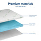 King Giselle 8cm Memory Foam Mattress Topper Gel Egg Crate Foam Bamboo