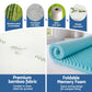Single Giselle 8cm Memory Foam Mattress Topper Gel Egg Crate Foam Bamboo