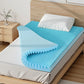 Single Giselle 8cm Memory Foam Mattress Topper Gel Egg Crate Foam Bamboo