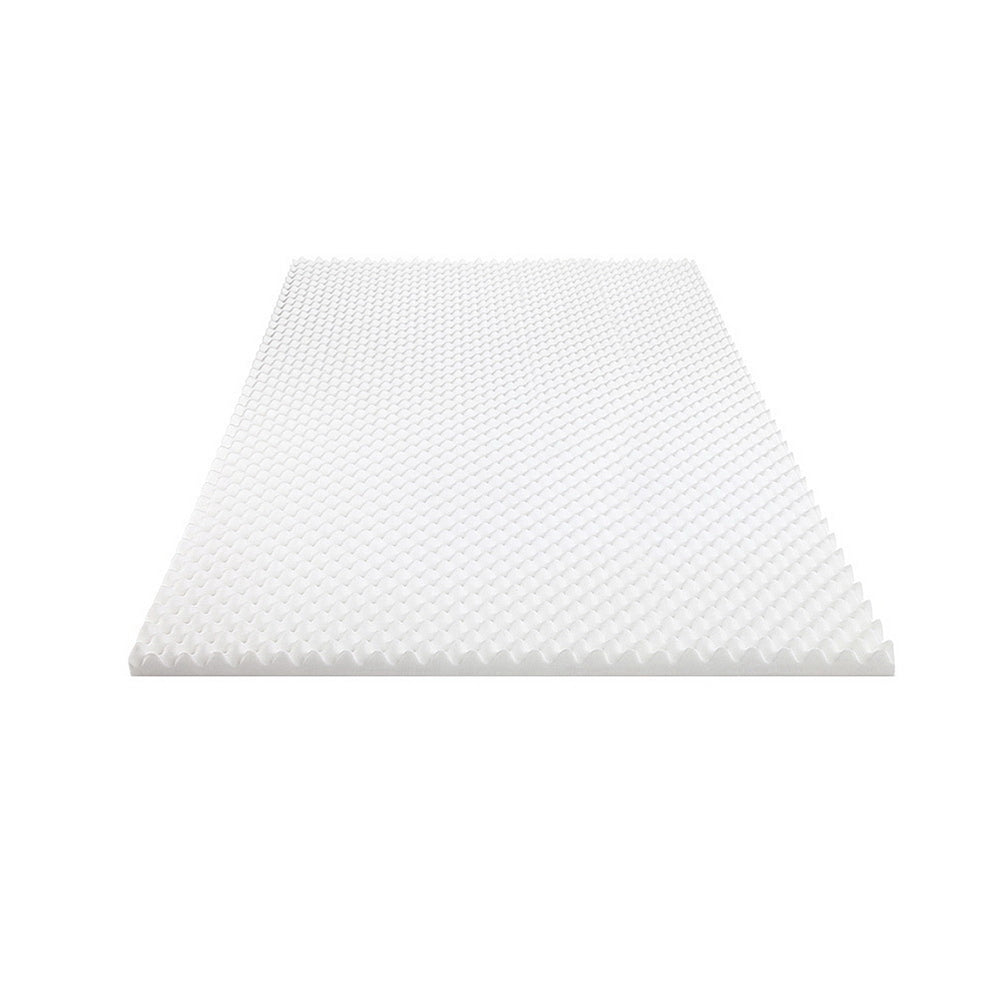 King Single Giselle Bedding Memory Foam Mattress Topper Egg Crate 5cm