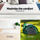 King Single Giselle Bedding Memory Foam Mattress Topper Egg Crate 5cm