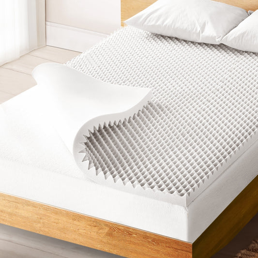 King Single Giselle Bedding Memory Foam Mattress Topper Egg Crate 5cm