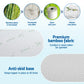 King Single Giselle 12cm Memory Foam Mattress Topper Ventilated Cool Gel Bamboo Cover