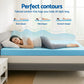 Queen Giselle 12cm Memory Foam Mattress Topper Ventilated Cool Gel Bamboo Cover