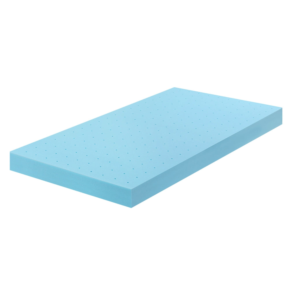 Single Giselle 12cm Memory Foam Mattress Topper Ventilated Cool Gel Bamboo Cover