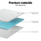 Double Giselle Bedding Memory Foam Mattress Topper Ventilated Cool Gel 5cm