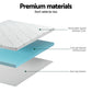 Queen Giselle Bedding Memory Foam Mattress Topper Ventilated Cool Gel 8cm