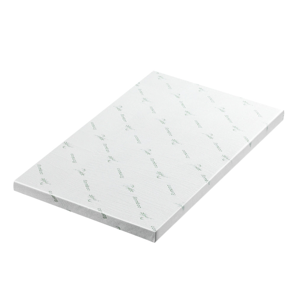 Single Giselle Bedding Memory Foam Mattress Topper Ventilated Cool Gel 8cm
