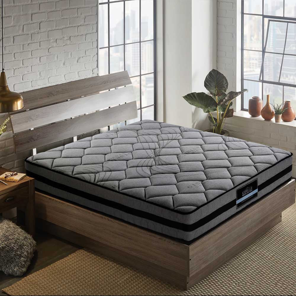 Venus Bed & Mattress Package with 22cm Mattress - Black Double