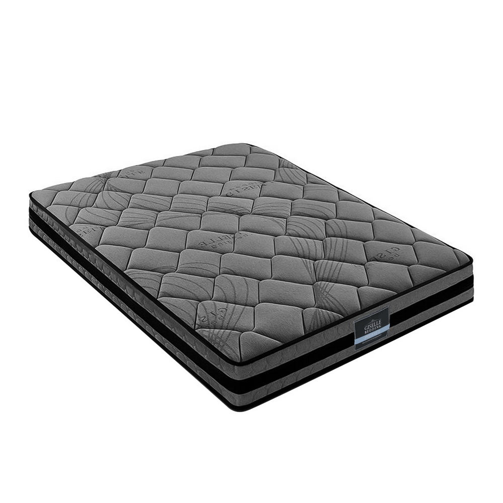 Aviana Bed & Mattress Package with 22cm Mattress - Beige Queen