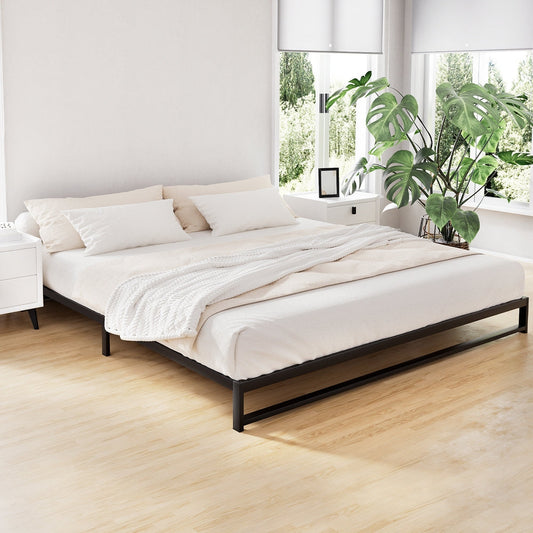 Axinite Bed & Mattress Package with 34cm Mattress - Black King