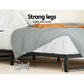 Willow Metal Bed Frame Bed Base Mattress Platform - Black Queen