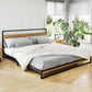 Melrose King Bedroom Suite 5 Piece 1x King Mattress, 1x King Metal Bed Frame, 2x Oak Bedside Tables and 1x Oak Tallboy