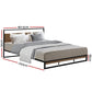 Melrose King Bedroom Suite 5 Piece 1x King Mattress, 1x King Metal Bed Frame, 2x Oak Bedside Tables and 1x Oak Tallboy