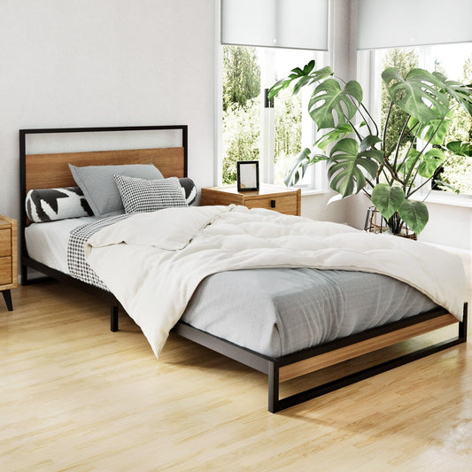 Neptune Bed & Mattress Package with 22cm Mattress - Black King Single