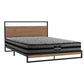 Neptune Bed & Mattress Package with 22cm Mattress Metal Frame - Black Queen