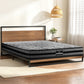 Neptune Bed & Mattress Package with 22cm Mattress Metal Frame - Black Queen