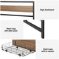 Havana Bed Frame Size Metal Frame with 2 Drawers - Black Double