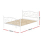 Euclase Bed & Mattress Package with 32cm Mattress - White Double