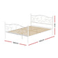 Euclase Bed & Mattress Package with 34cm Mattress - White Double