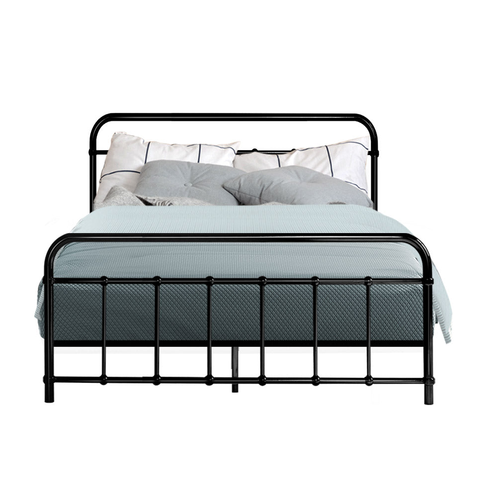 Kyoto Black Metal Bed Frame - Double