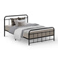 Jupiter Bed & Mattress Package with 22cm Mattress - Black King Single