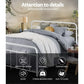 Kyoto White Metal Bed Frame - Queen