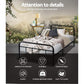 Kyoto Black Metal Bed Frame - Single
