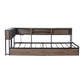 Cedar Bed Frame with 2 Drawers and Charging Station - Oak Single