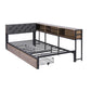 Cedar Bed Frame with 2 Drawers and Charging Station - Oak Single