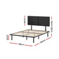 Camly Bed & Mattress Package with 34cm Mattress - Black Double