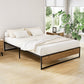 Bronzite Bed & Mattress Package with 22cm Mattress - Black Double