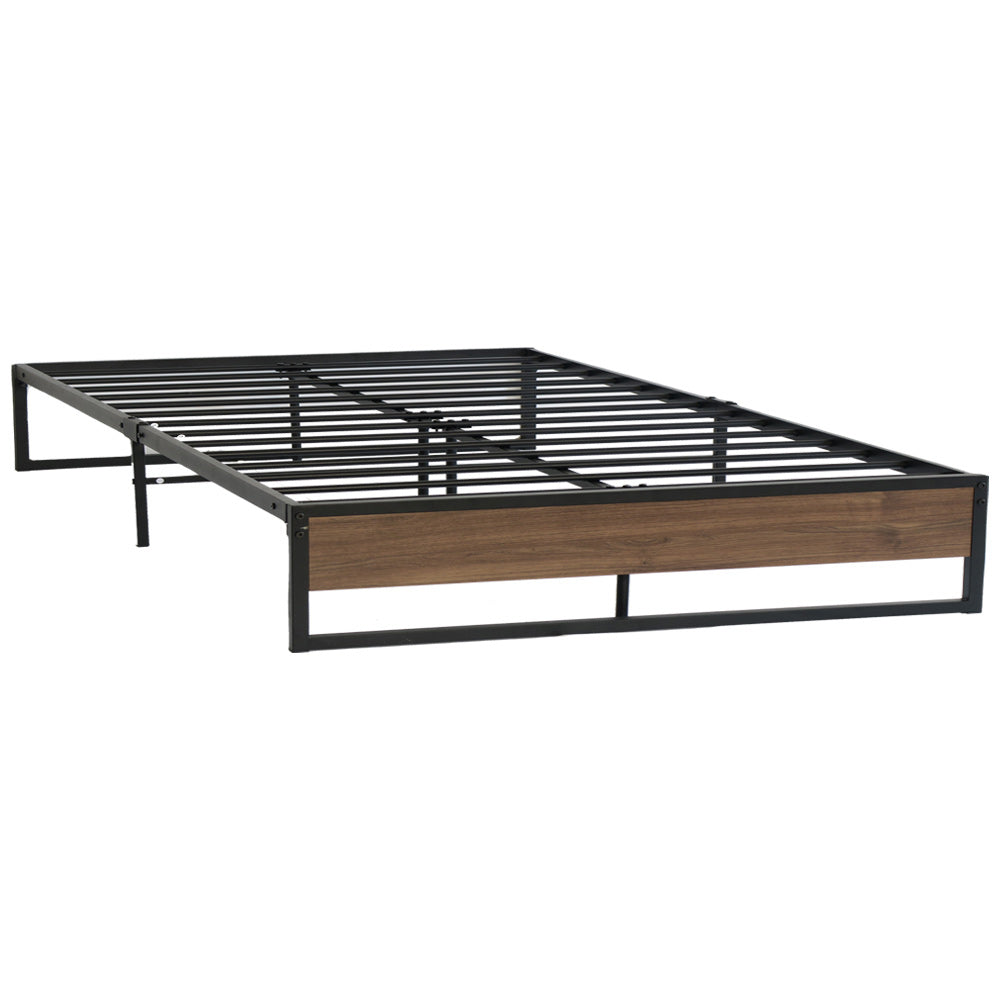 Bronzite Bed & Mattress Package - Black Queen