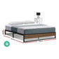 Bronzite Bed & Mattress Package - Black Queen