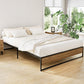 Bronzite Bed & Mattress Package - Black Queen