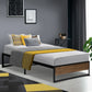 Bronzite Bed & Mattress Package - Black Single