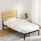 Bismuth Bed & Mattress Package with 32cm Mattress - Black King Single