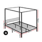 Nephrite Bed & Mattress Package with 31cm - Black Queen