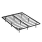 Monaco Metal Platform Bed Base with Smart LED Lights Floating Effect - Black Queen